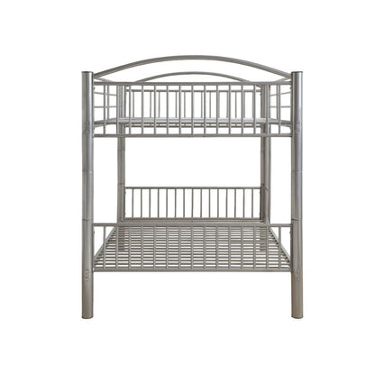 Bernadette Full/Full Bunk Bed, Silver Finish