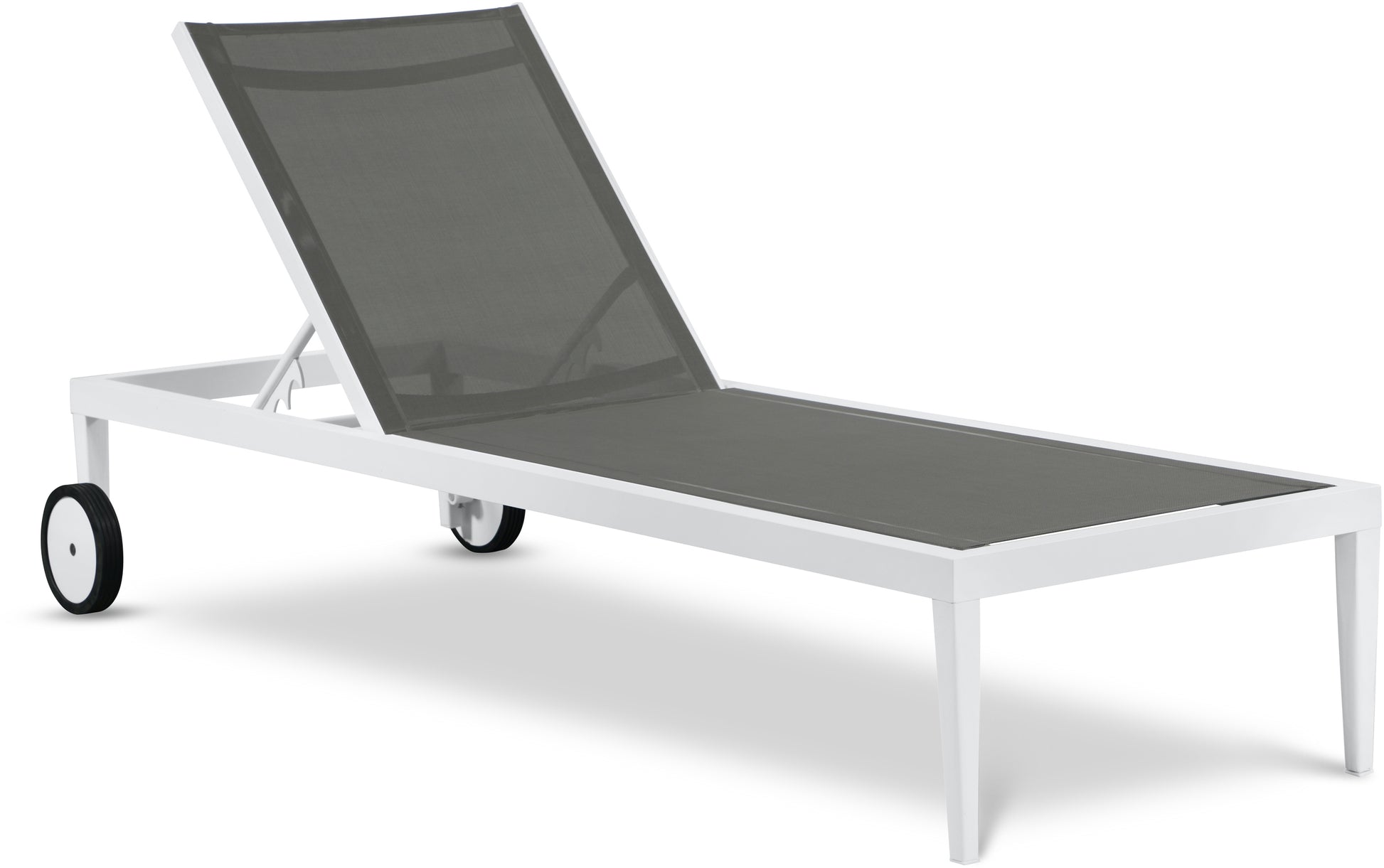 Outdoor Patio Aluminum Mesh Chaise Lounge Chair