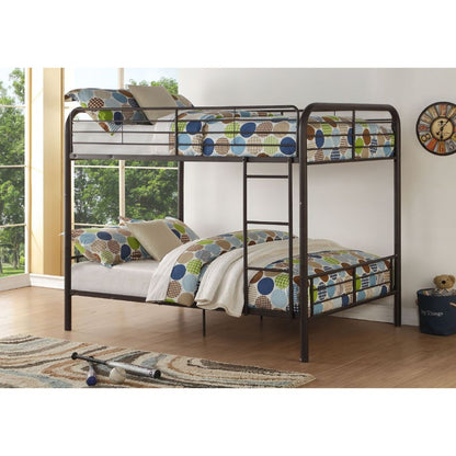 Betla Full/Full Bunk Bed, Dark Brown Finish