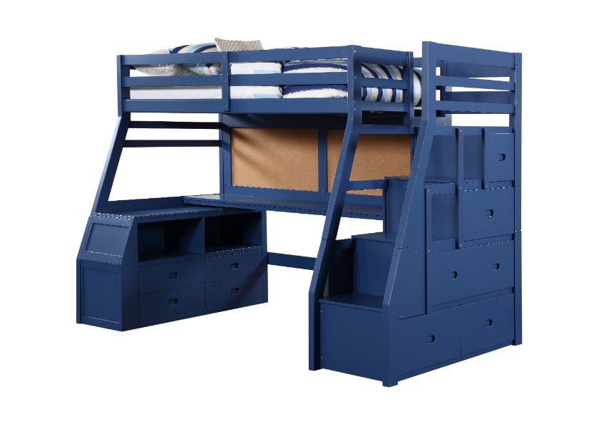 twin loft bed w/storage