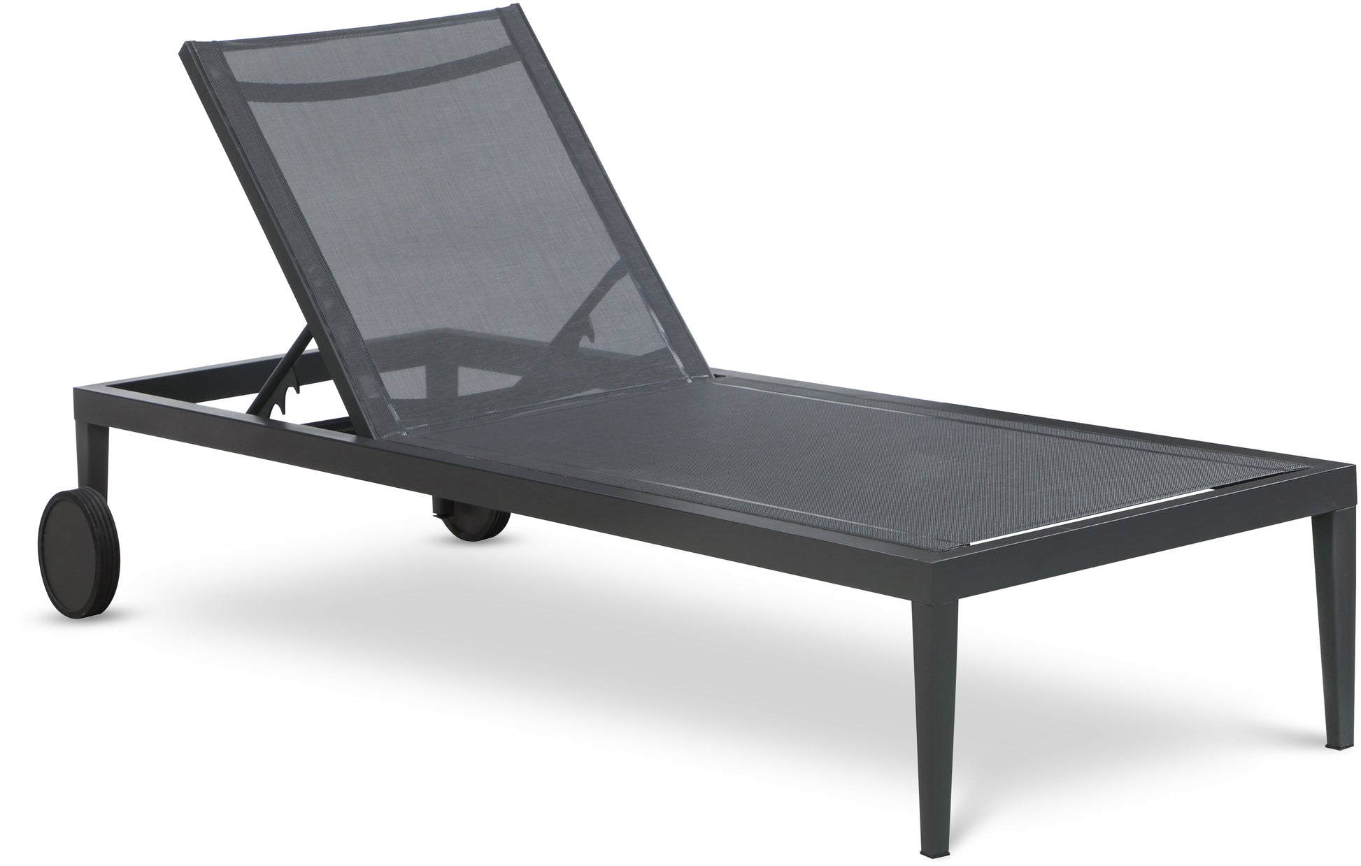 Outdoor Patio Aluminum Mesh Chaise Lounge Chair