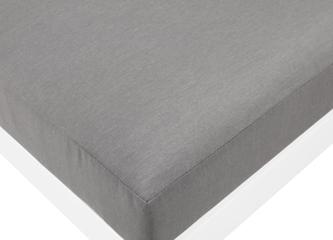 Waverly 150" Grey Water Resistant Fabric Upholstered Outdoor Patio Sofa, 5-Piece