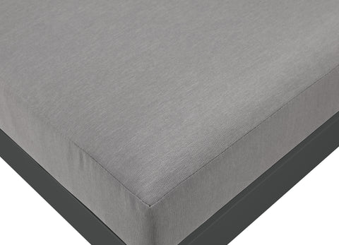 Waverly 120" Grey Water Resistant Fabric Upholstered Outdoor Patio Sectional, 10-Piece (Style 2)