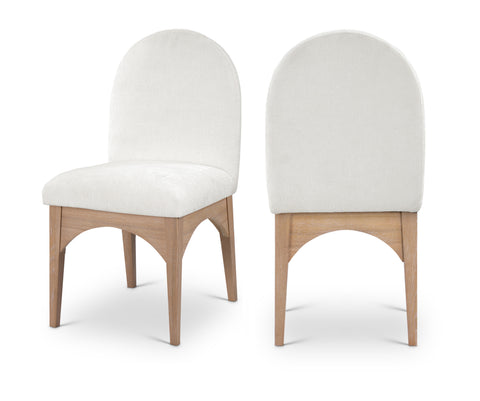 Sage Cream Chenille Fabric Upholstered Dining Side Chair, 1 Piece