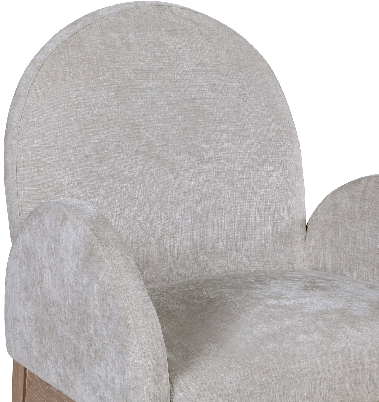 brielle grey chenille fabric dining chair ac