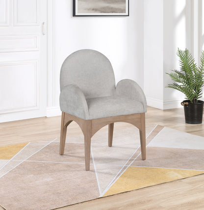 Brielle Grey Chenille Fabric Dining Chair AC