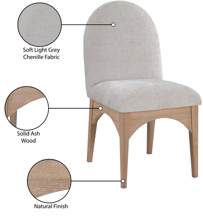 Brielle Grey Chenille Fabric Dining Chair SC