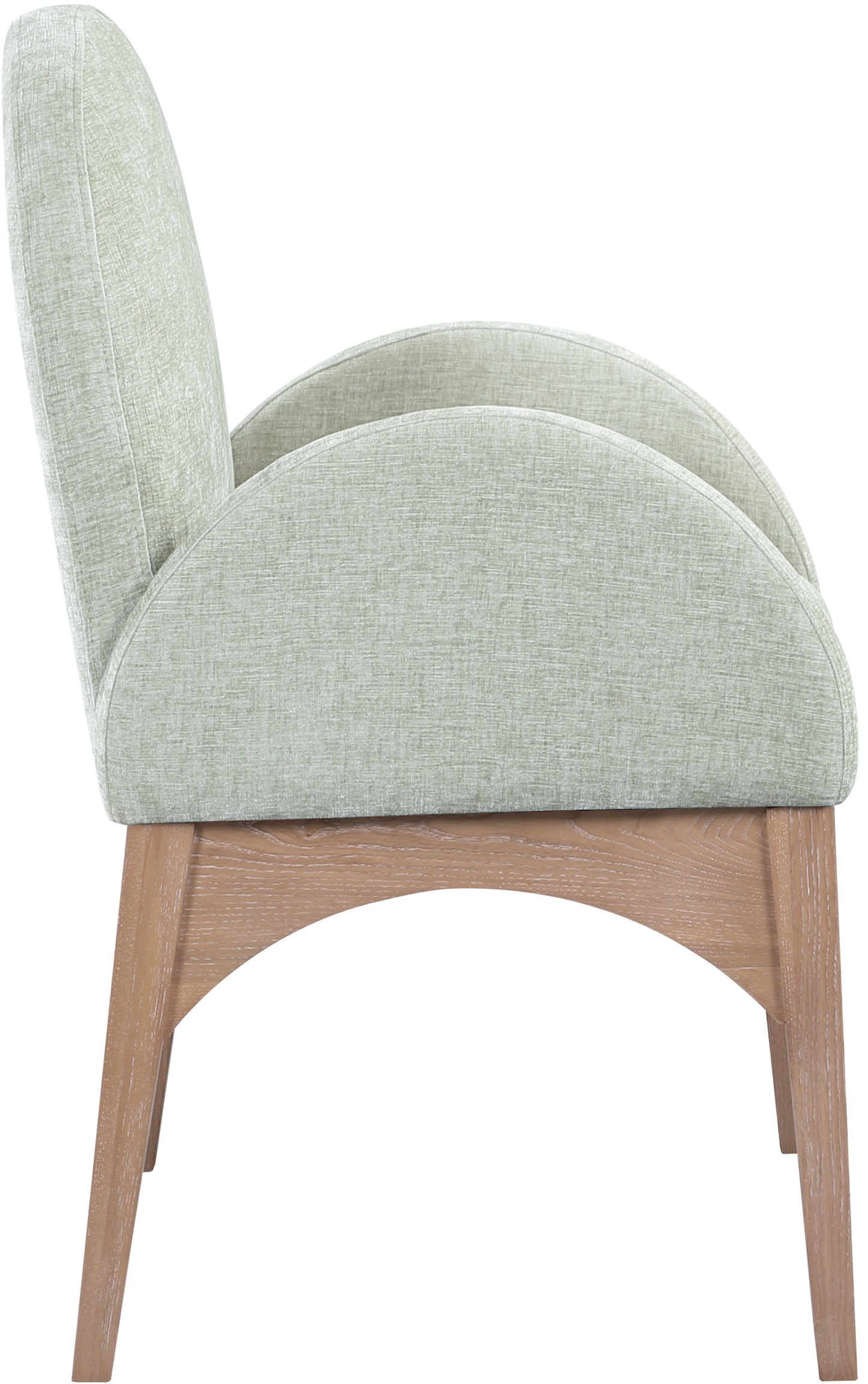 brielle mint chenille fabric dining chair ac