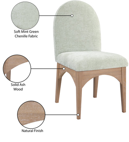 Brielle Mint Chenille Fabric Dining Chair SC