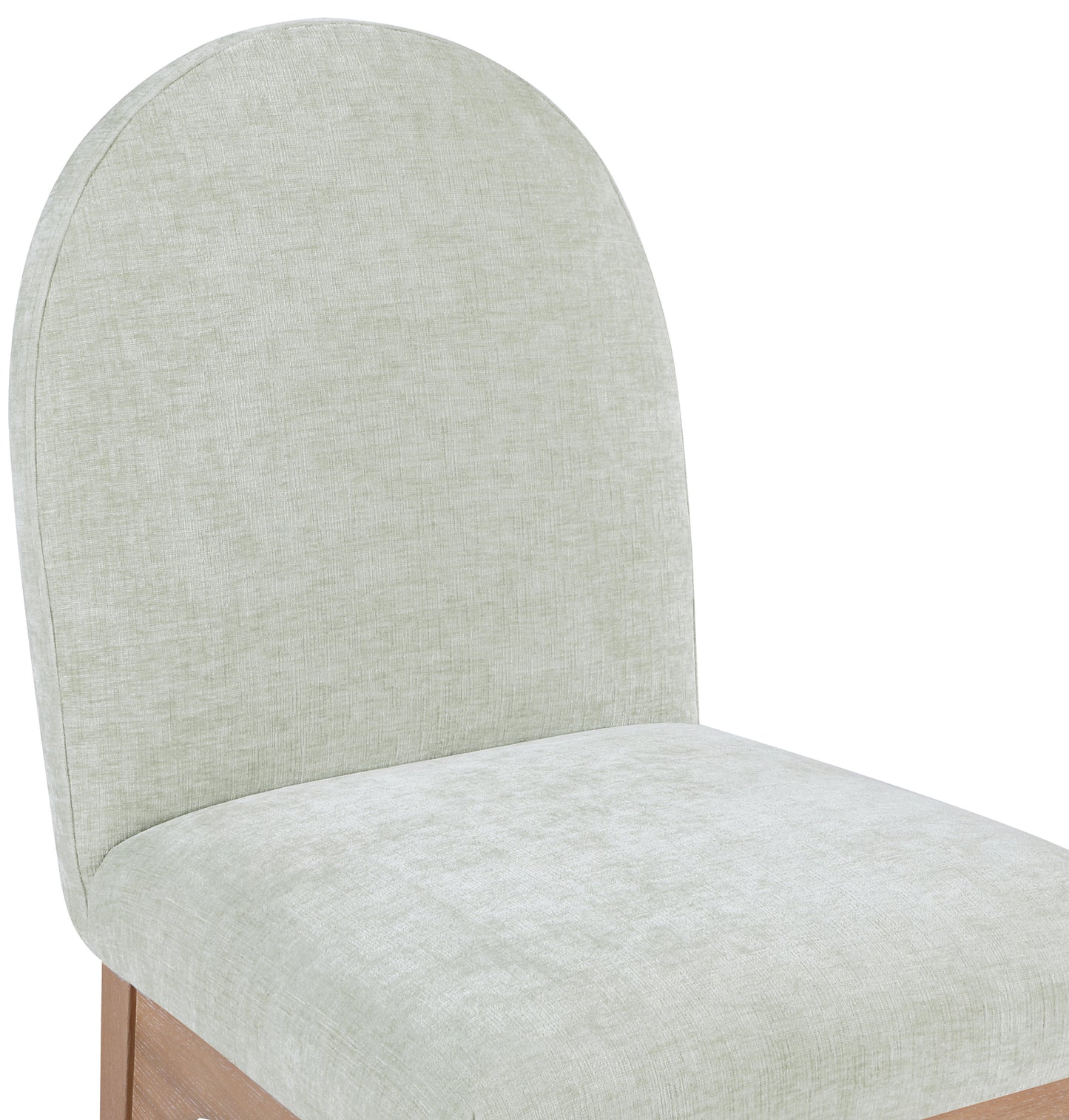 brielle mint chenille fabric dining chair sc