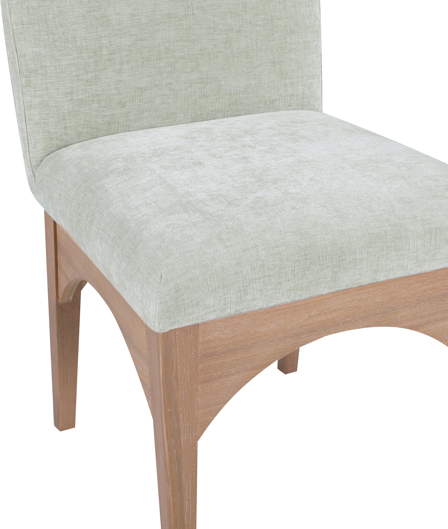 brielle mint chenille fabric dining chair sc