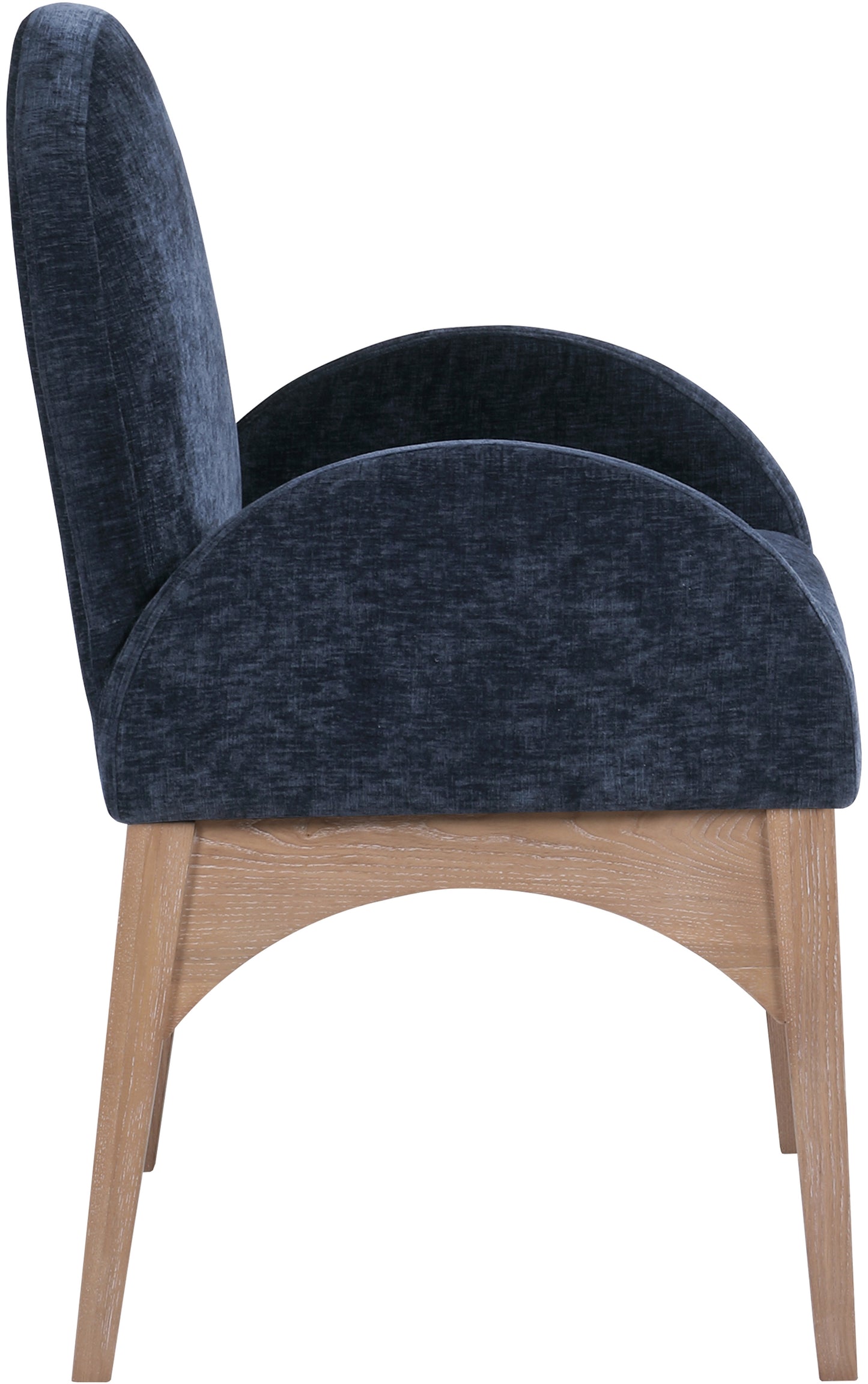 brielle navy chenille fabric dining chair ac