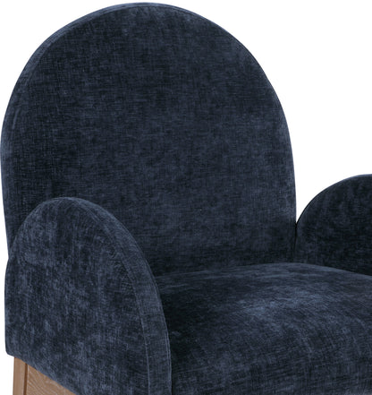 Brielle Navy Chenille Fabric Dining Chair AC