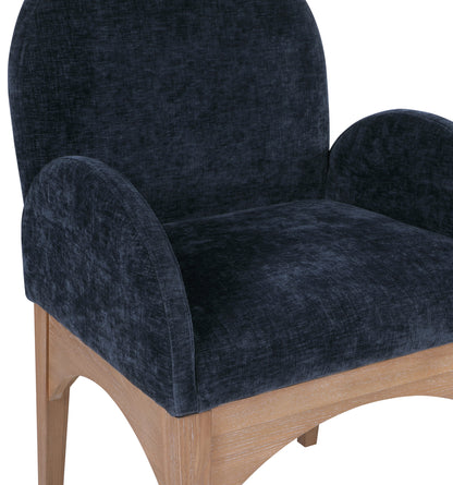 Brielle Navy Chenille Fabric Dining Chair AC