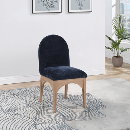 Brielle Navy Chenille Fabric Dining Chair SC