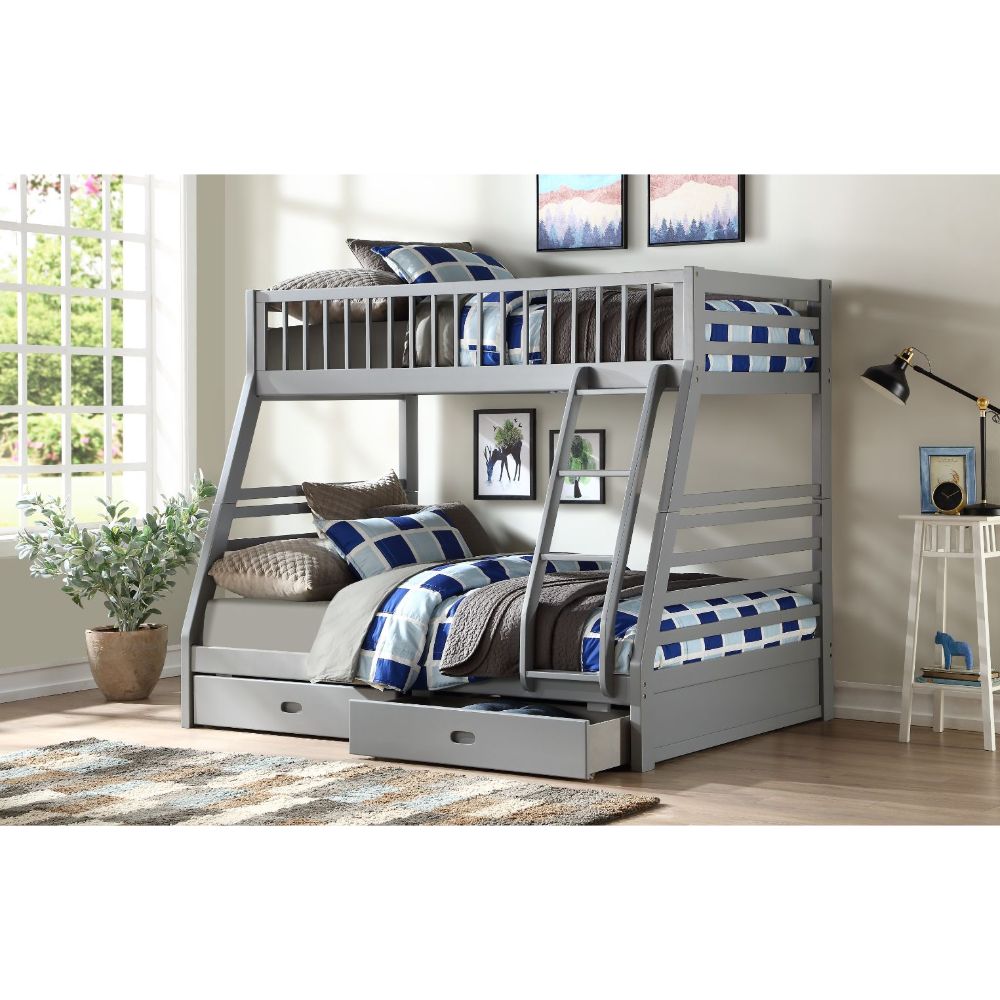 twin/full bunk bed w/storage