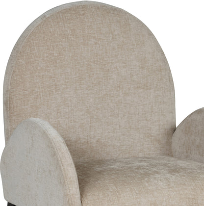 Brielle Beige Chenille Fabric Dining Chair AC