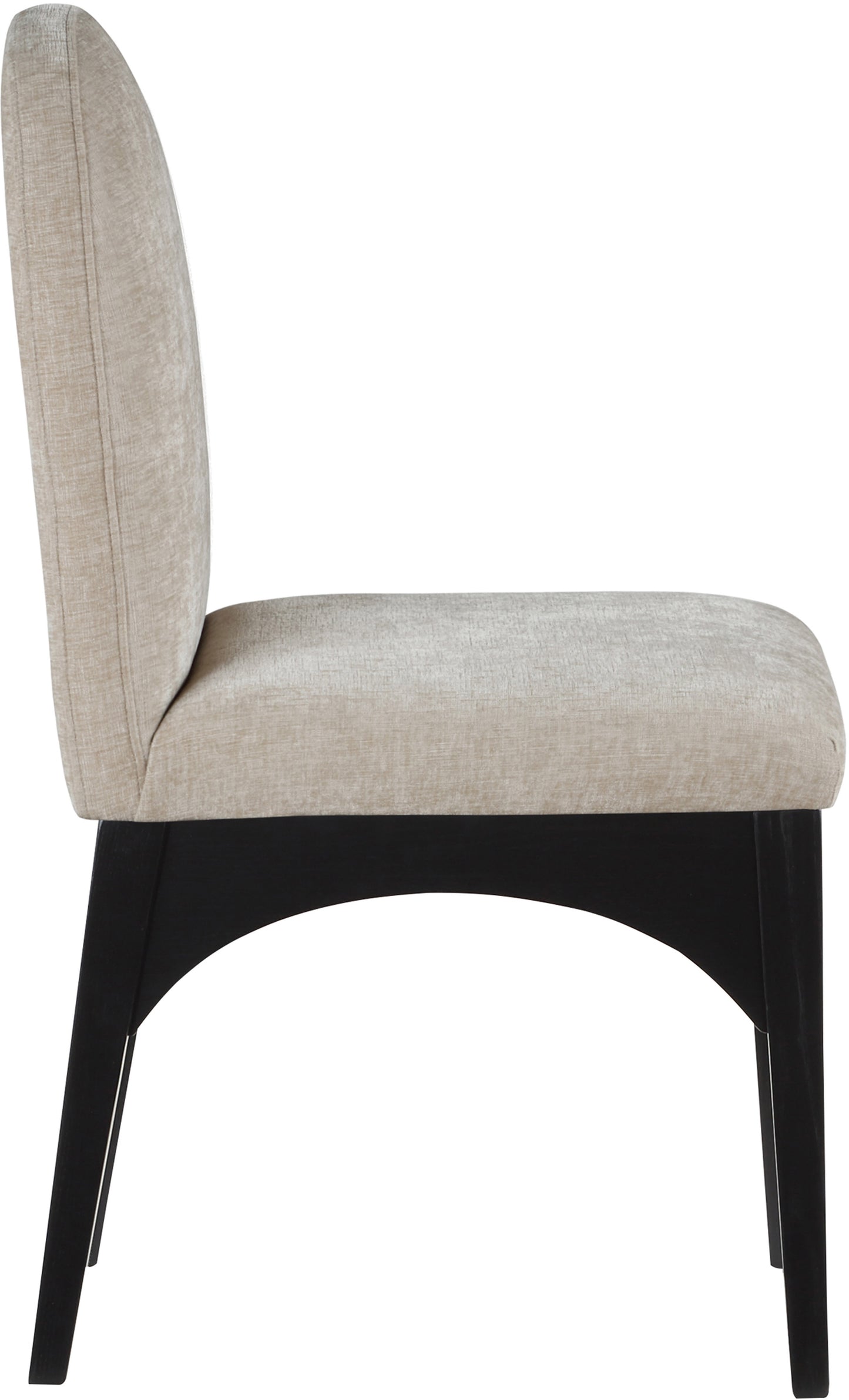 brielle beige chenille fabric dining chair sc