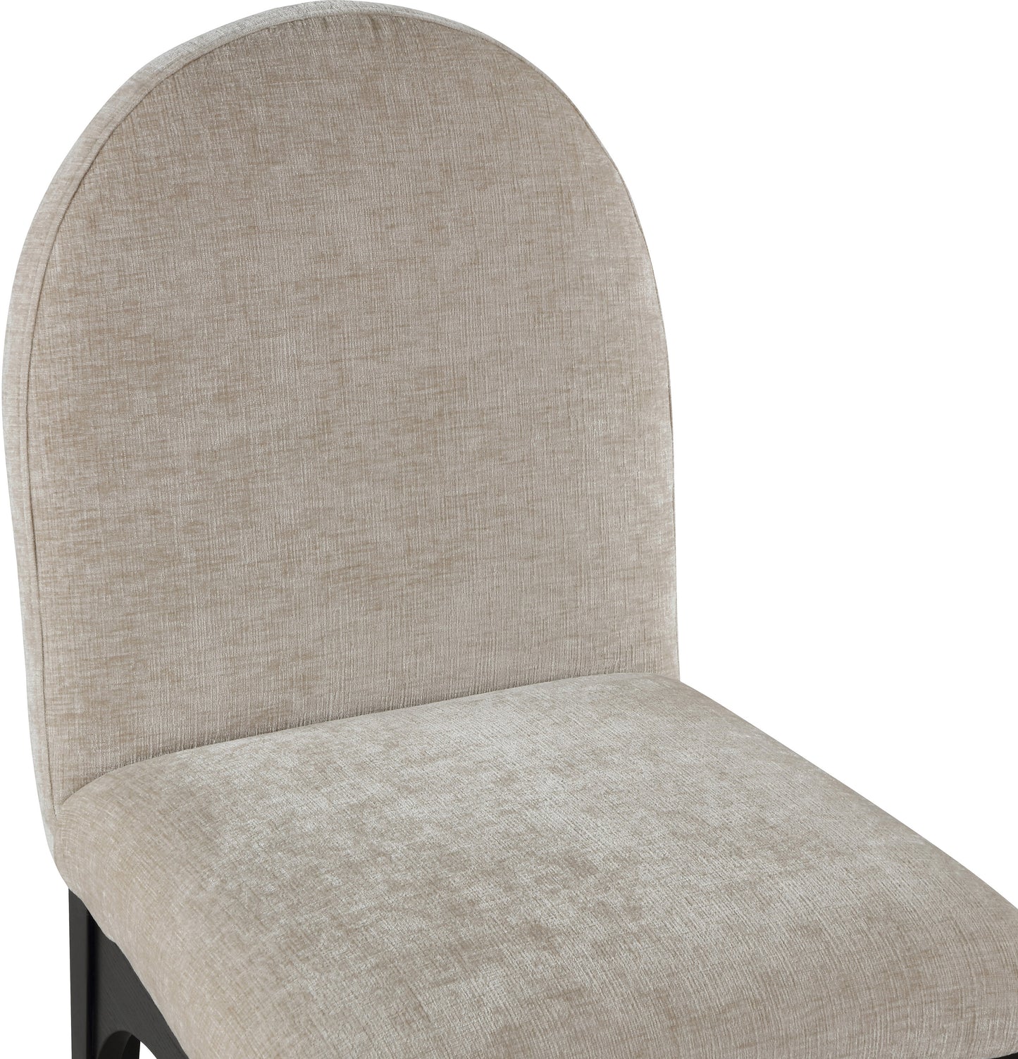 brielle beige chenille fabric dining chair sc