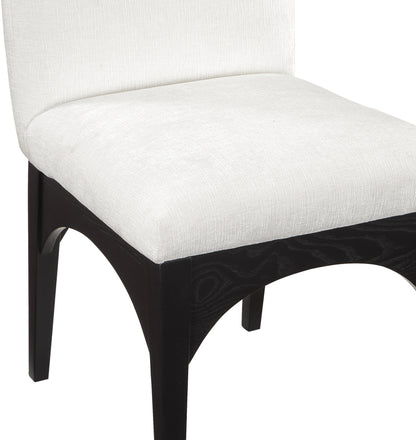 Brielle Cream Chenille Fabric Dining Chair SC