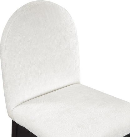 Brielle Cream Chenille Fabric Dining Chair SC