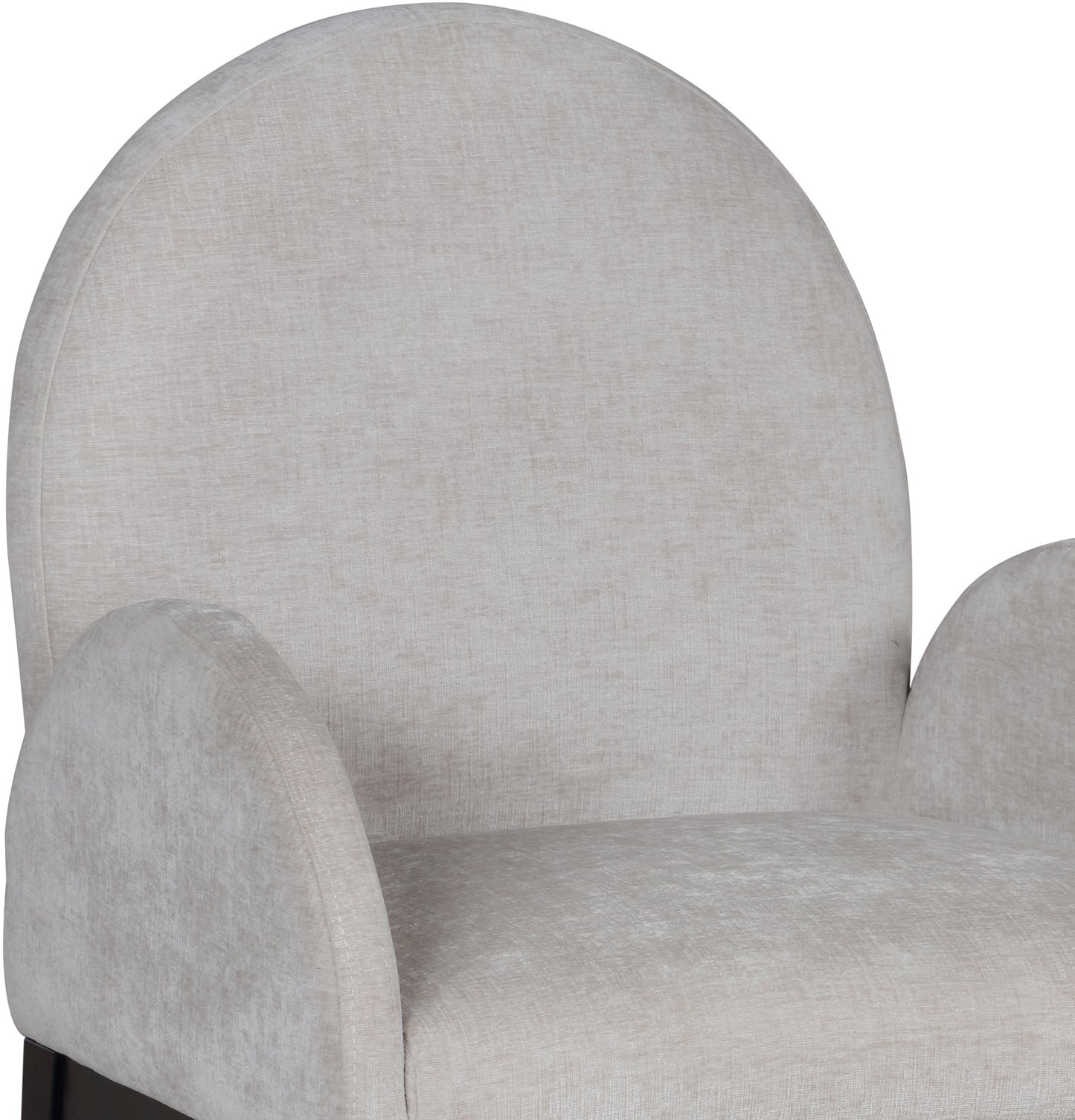 brielle grey chenille fabric dining chair ac