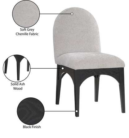 Brielle Grey Chenille Fabric Dining Chair SC