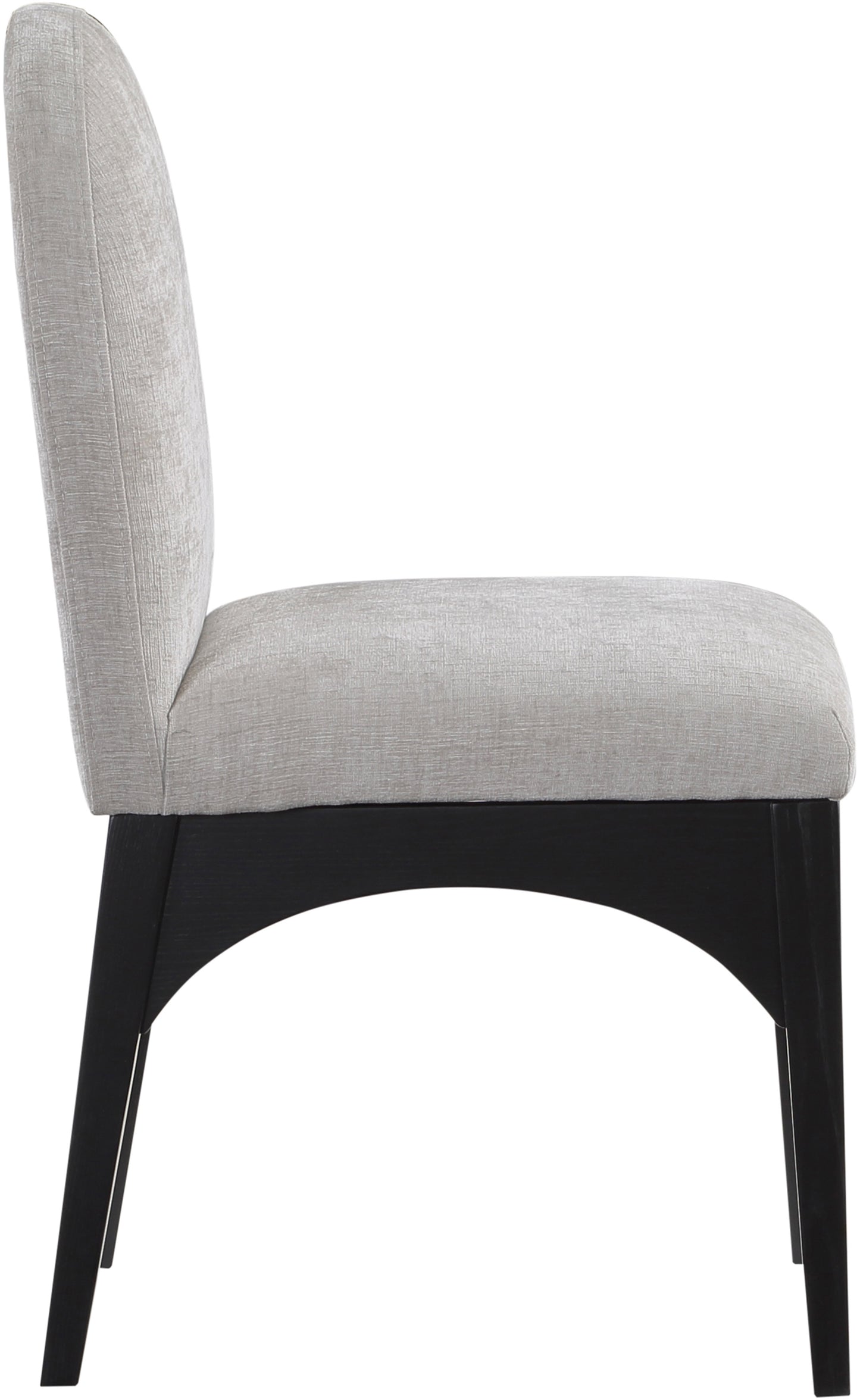 brielle grey chenille fabric dining chair sc