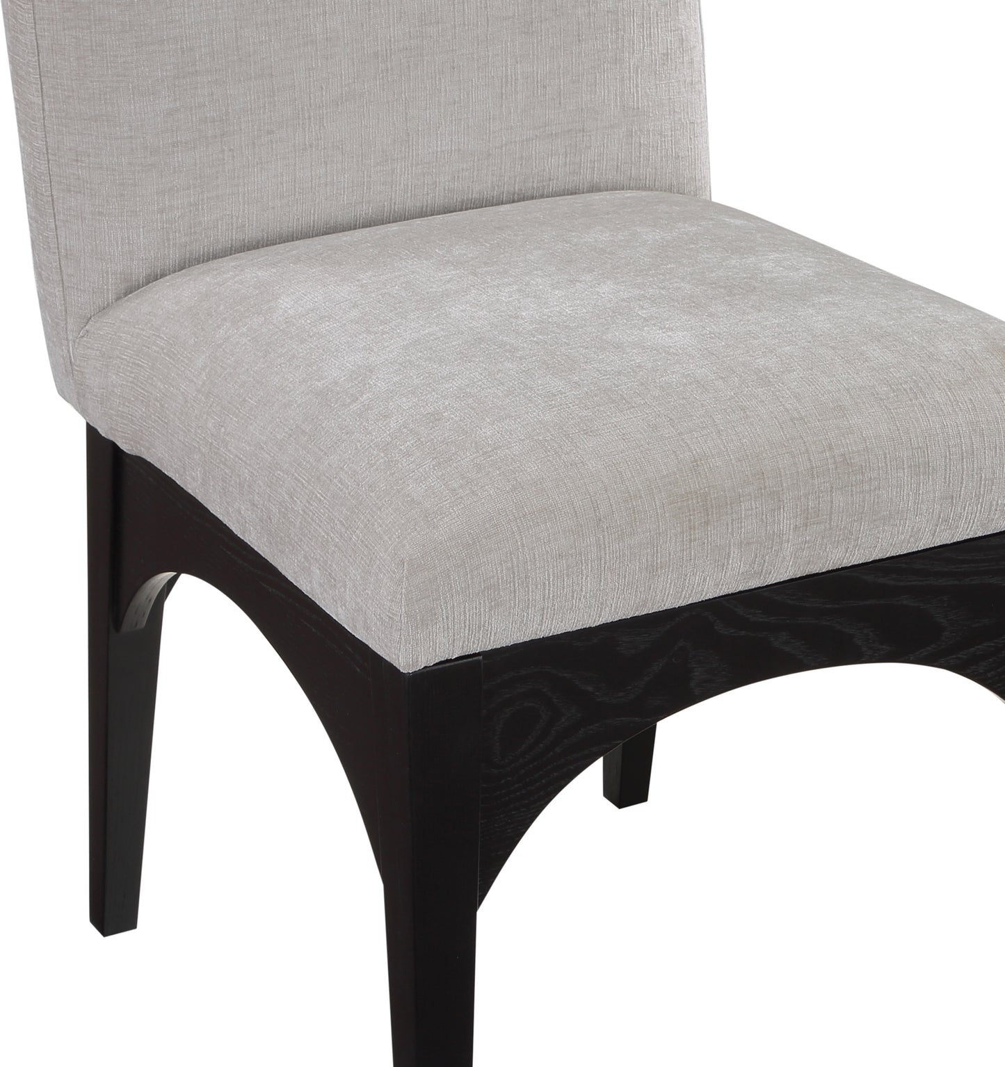 brielle grey chenille fabric dining chair sc