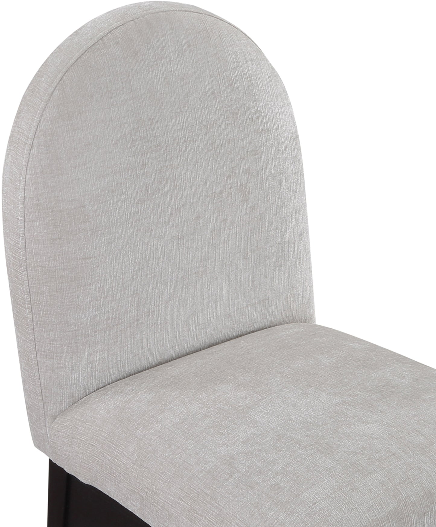 brielle grey chenille fabric dining chair sc