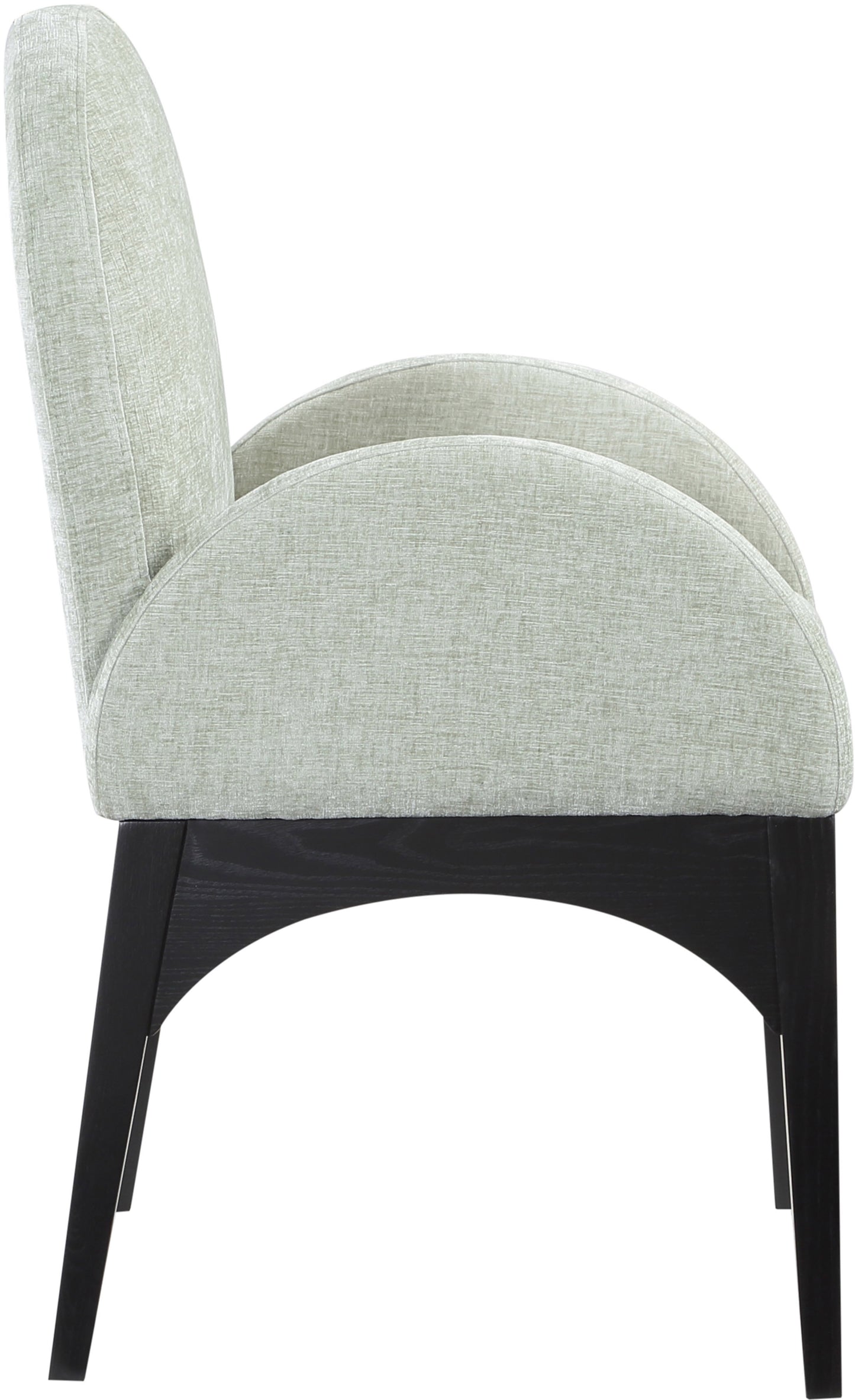 brielle mint chenille fabric dining chair ac