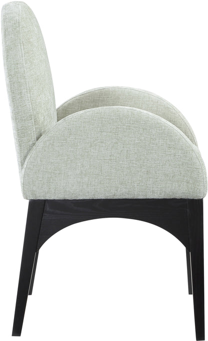 Brielle Mint Chenille Fabric Dining Chair AC