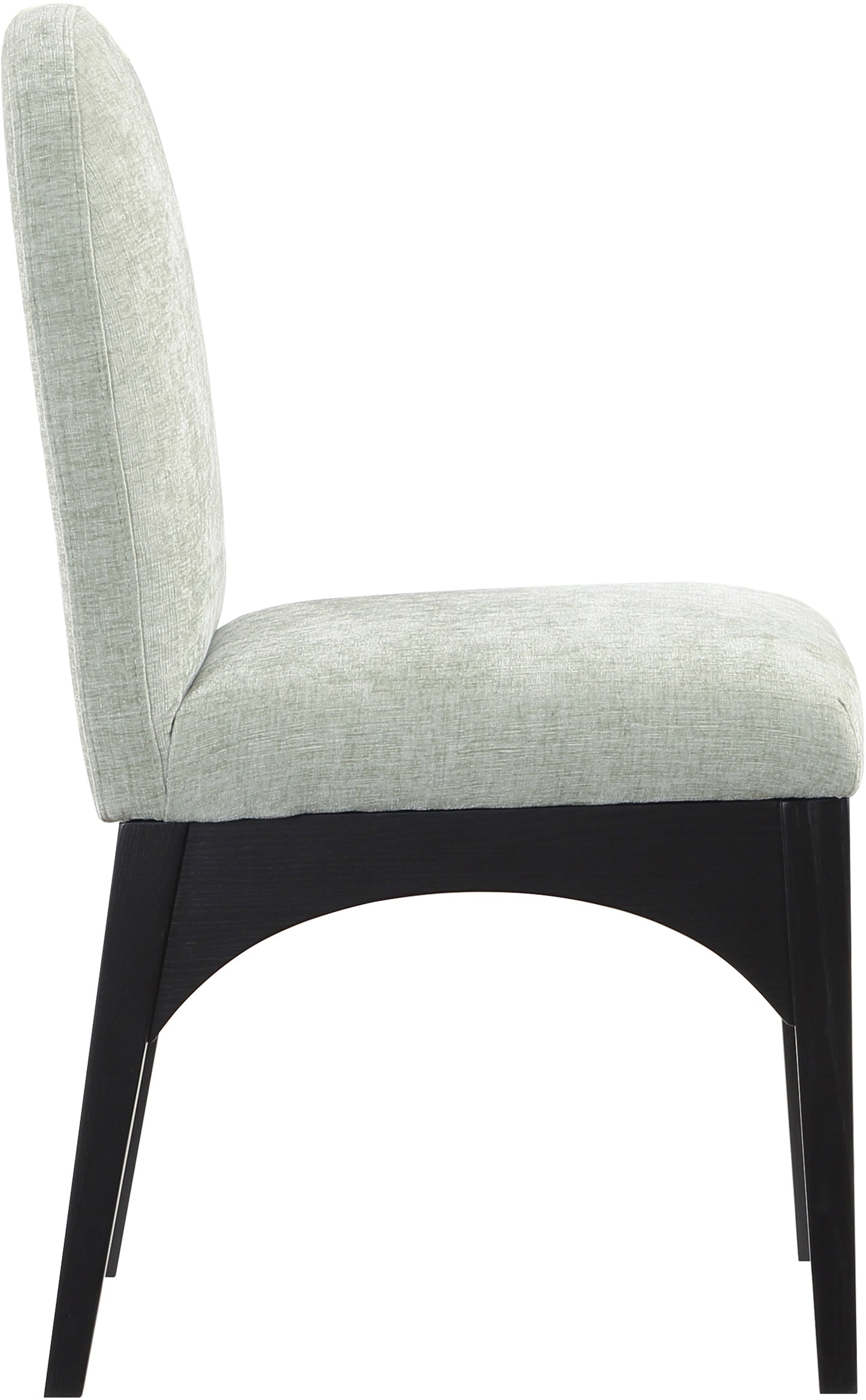 brielle mint chenille fabric dining chair sc