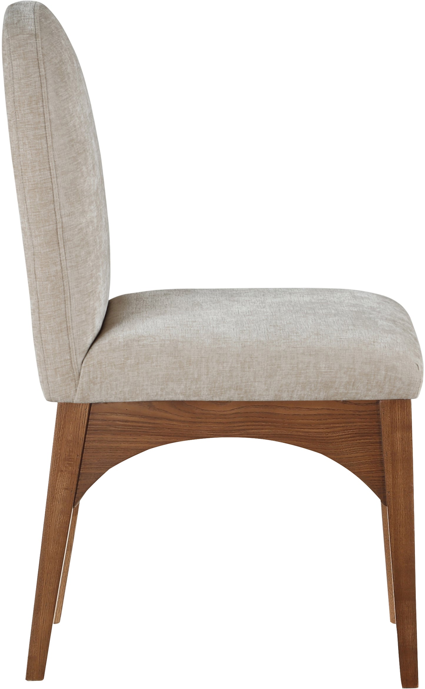 brielle beige chenille fabric dining chair sc