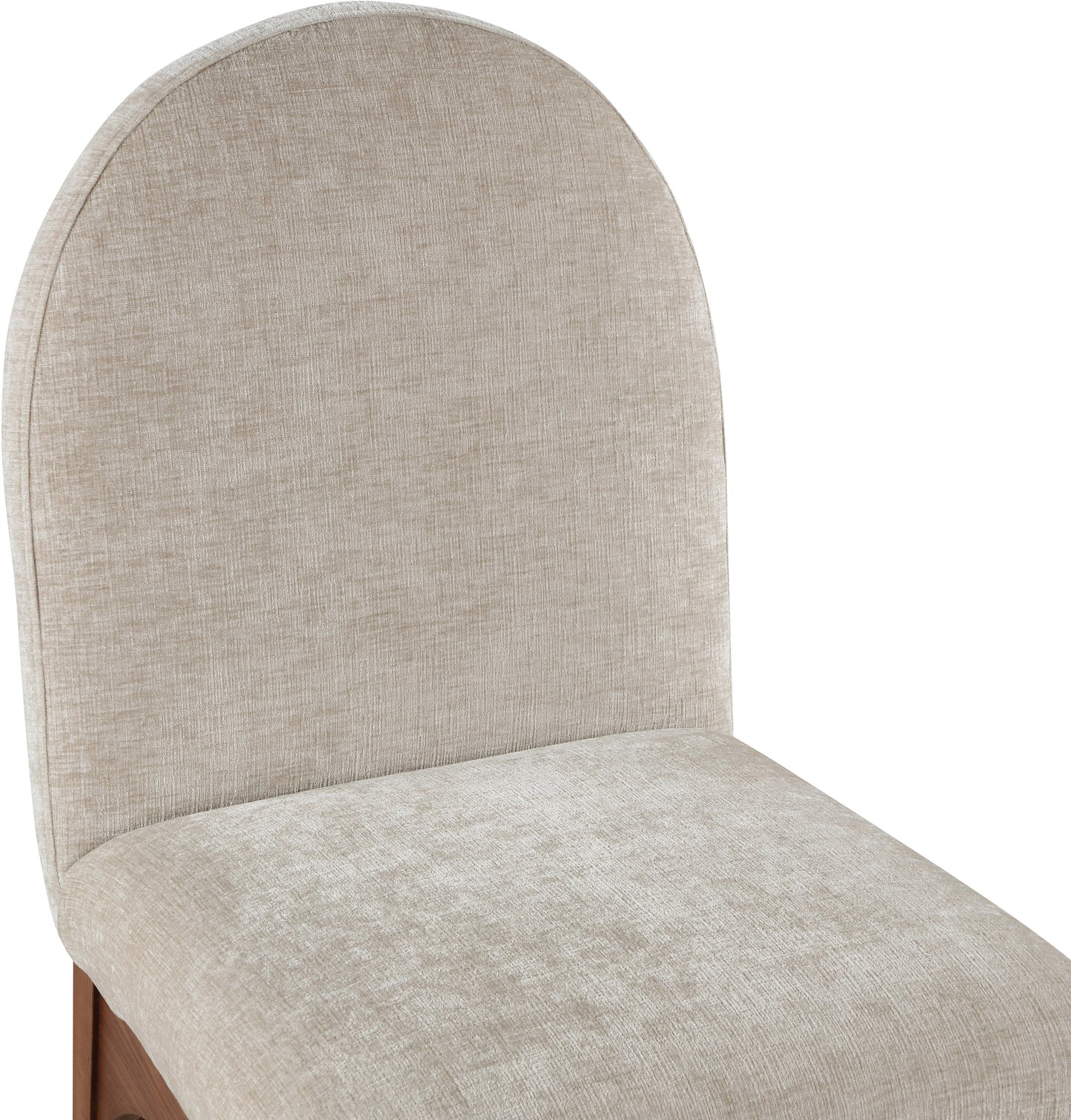 brielle beige chenille fabric dining chair sc