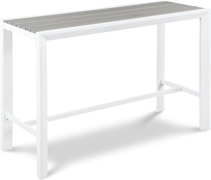 Outdoor Patio Aluminum Rectangle Bar Table