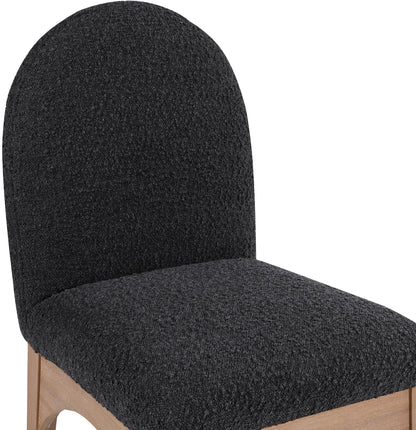 Brielle Black Boucle Fabric Dining Chair SC