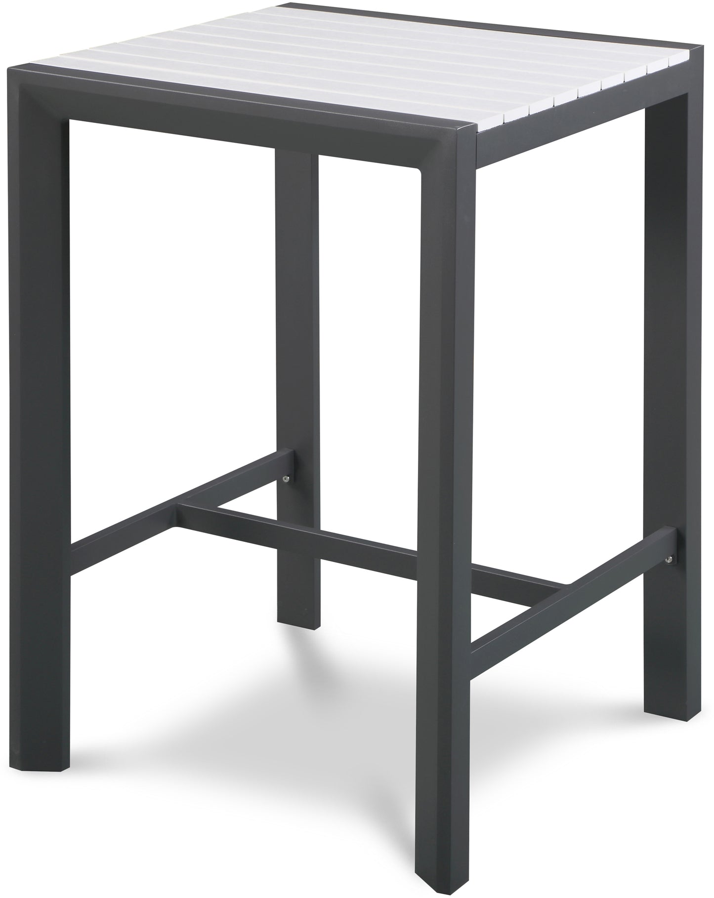 outdoor patio aluminum square bar table