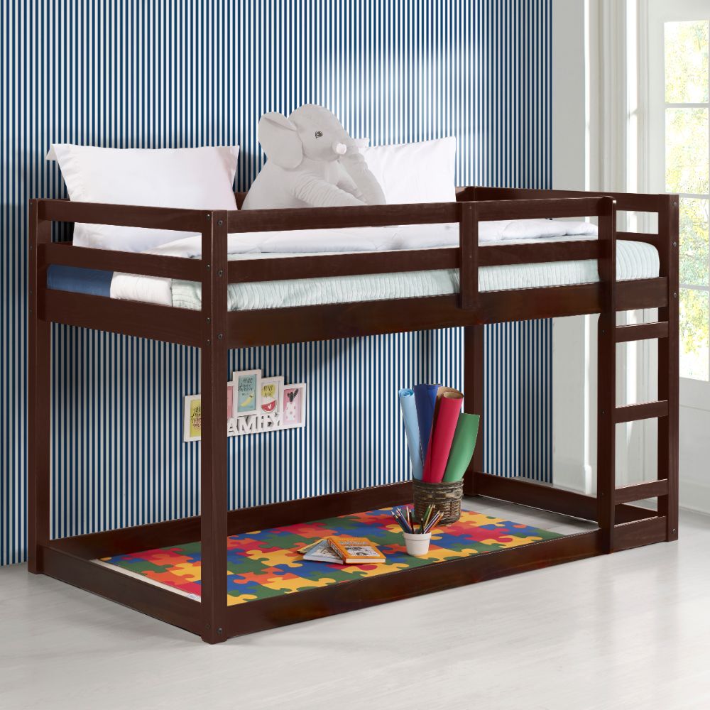 brax twin loft bed, espresso finish