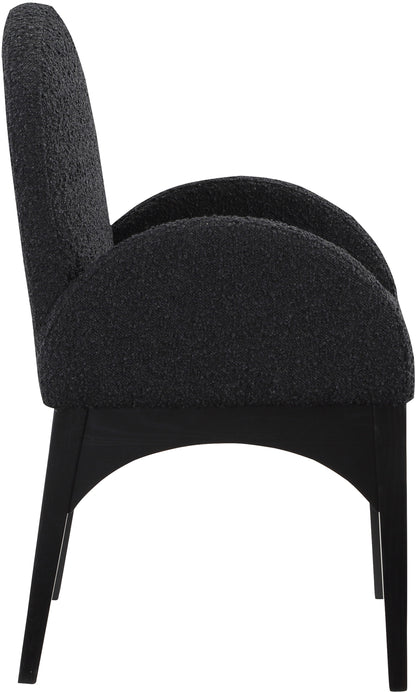 Brielle Black Boucle Fabric Dining Chair AC