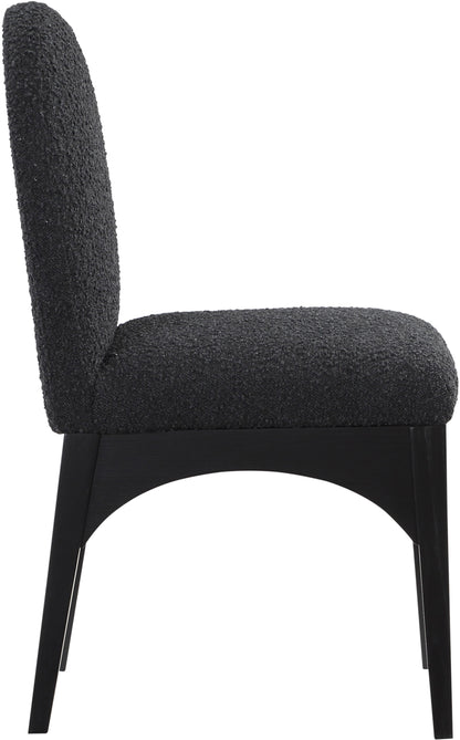 Brielle Black Boucle Fabric Dining Chair SC