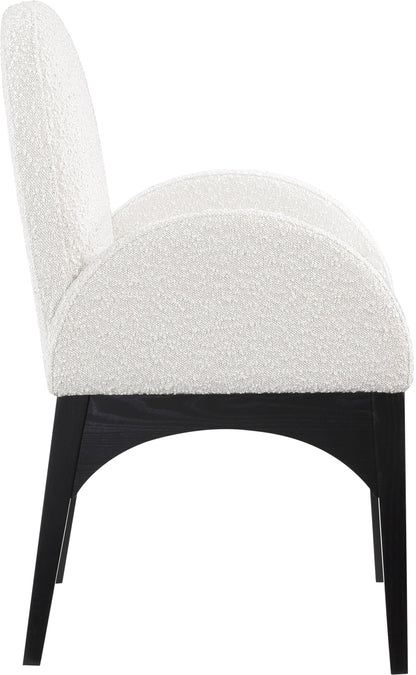 Brielle Cream Boucle Fabric Dining Chair AC