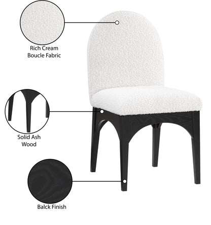 Brielle Cream Boucle Fabric Dining Chair SC