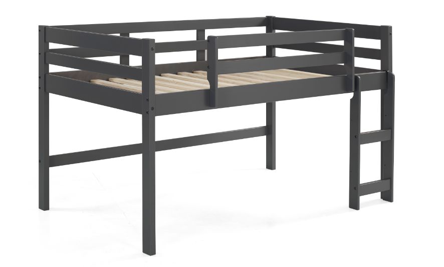 braylon twin loft bed, gray finish