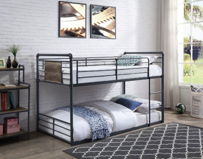 Brecon Twin/Twin Bunk Bed, Antique Oak, Sandy Black & Dark Bronze Hand-Brushed Finish