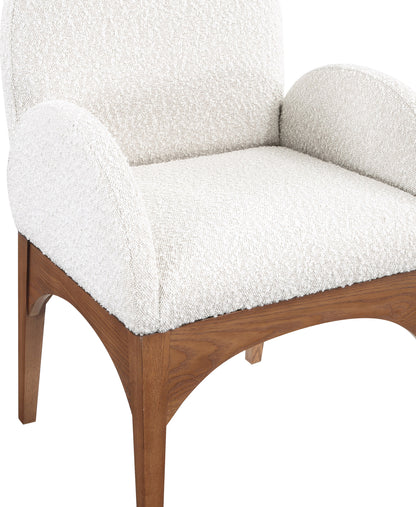 Brielle Cream Boucle Fabric Dining Chair AC