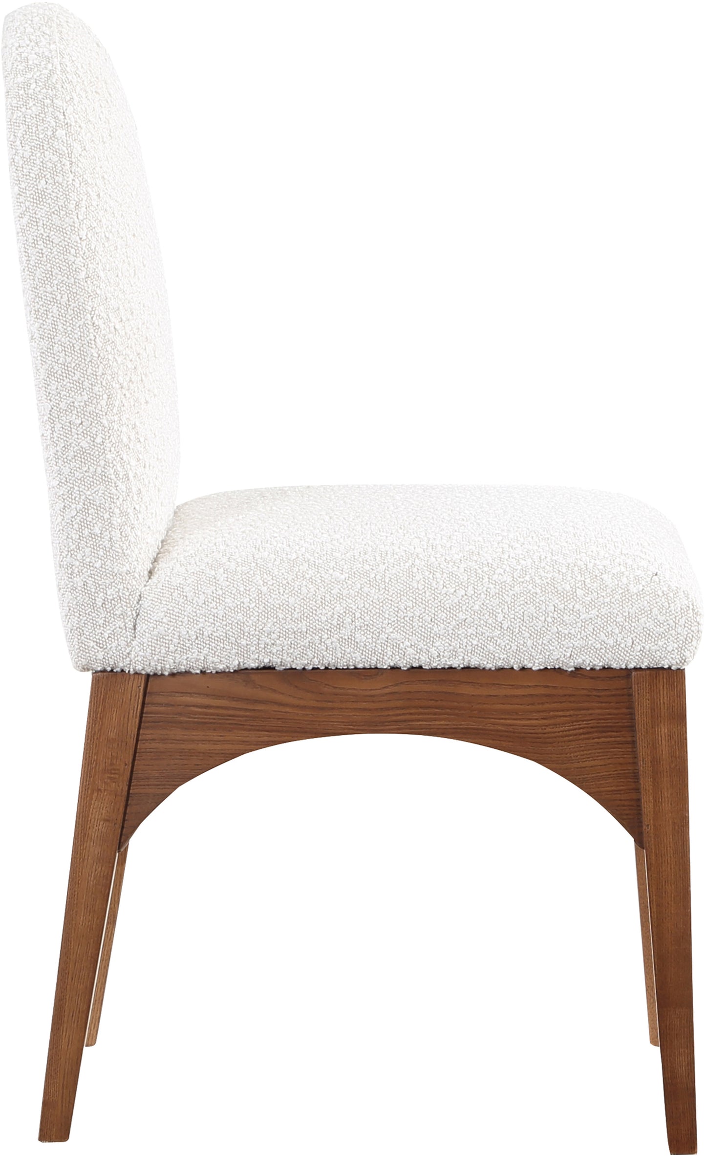 brielle cream boucle fabric dining chair sc