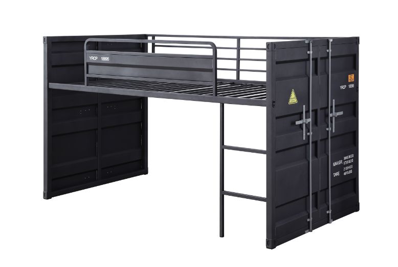 twin loft bed w/slide