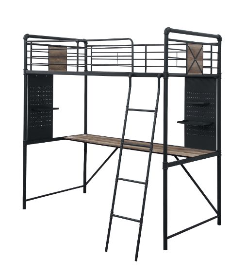 twin loft bed w/desk