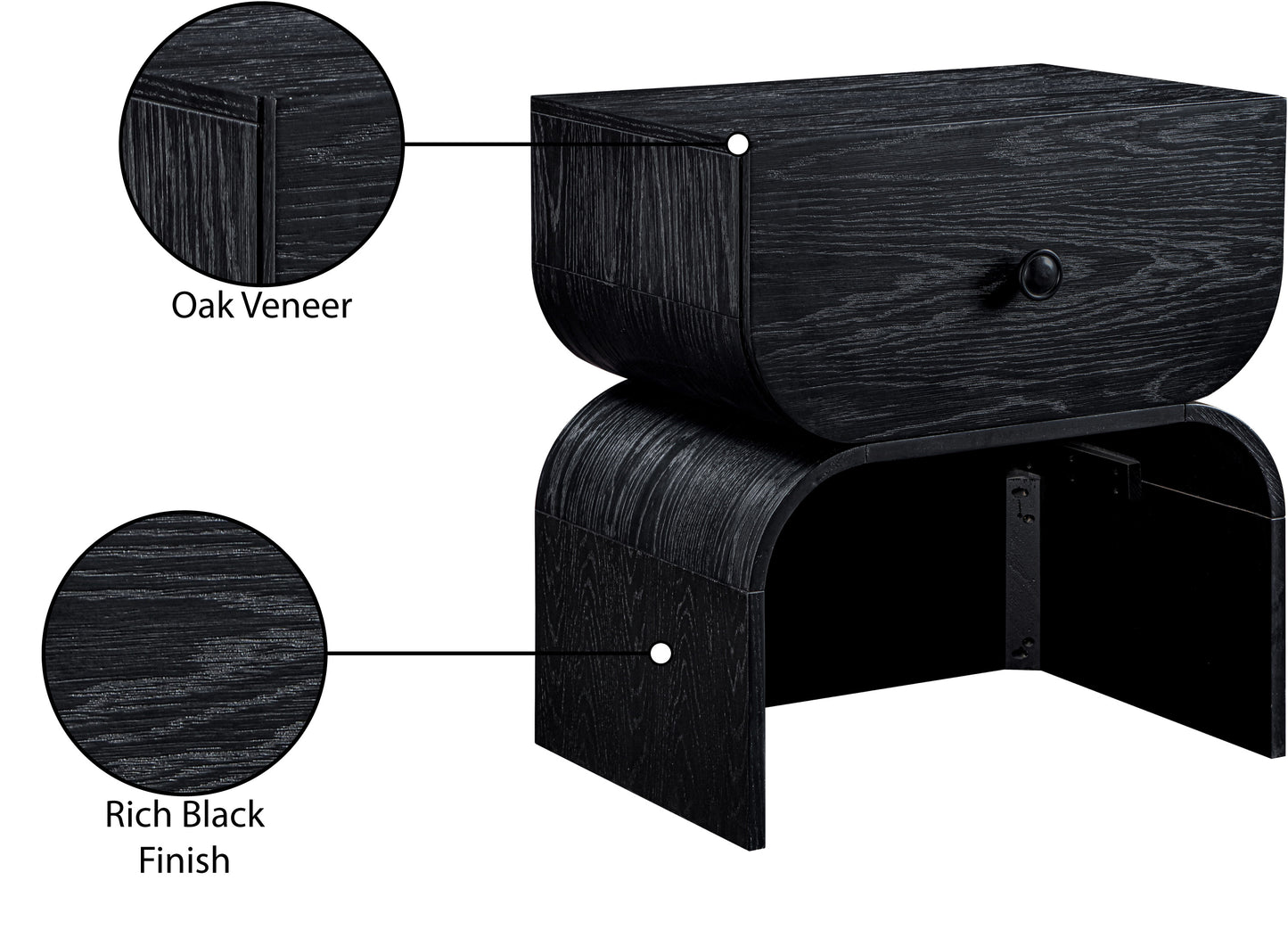 ace black night stand